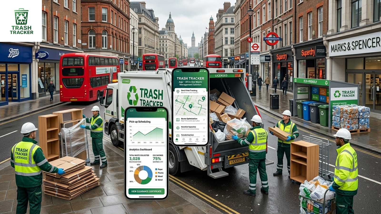 Serving England’s Urban Centers: How TrashTracker Simplifies Waste Management from London 